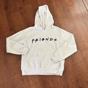 Friends Graphic White Hoodie - Unbranded